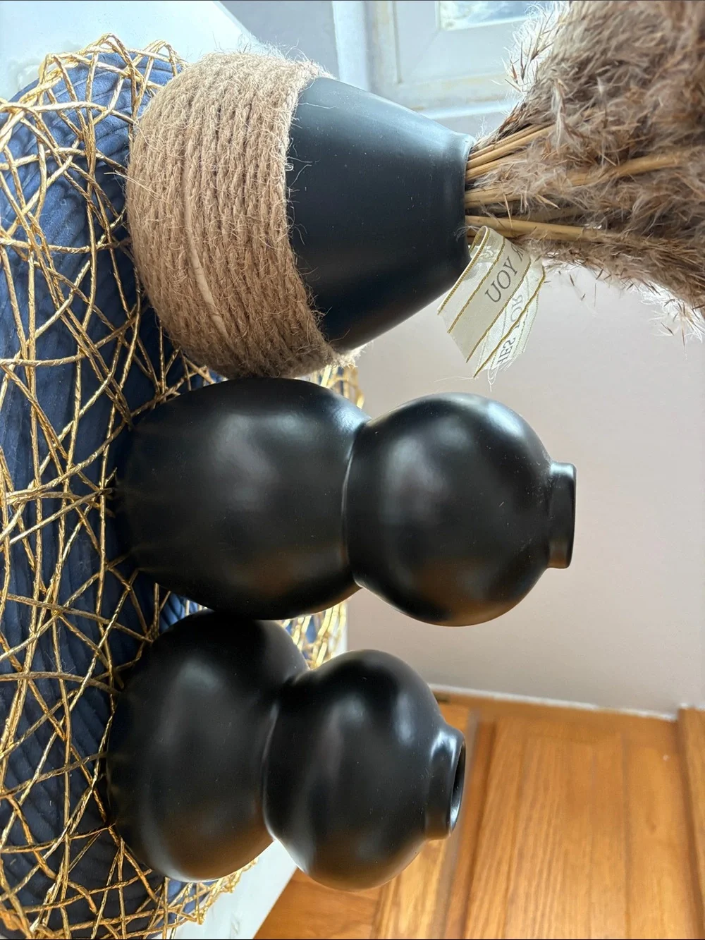 3pc sculpture decorative vases